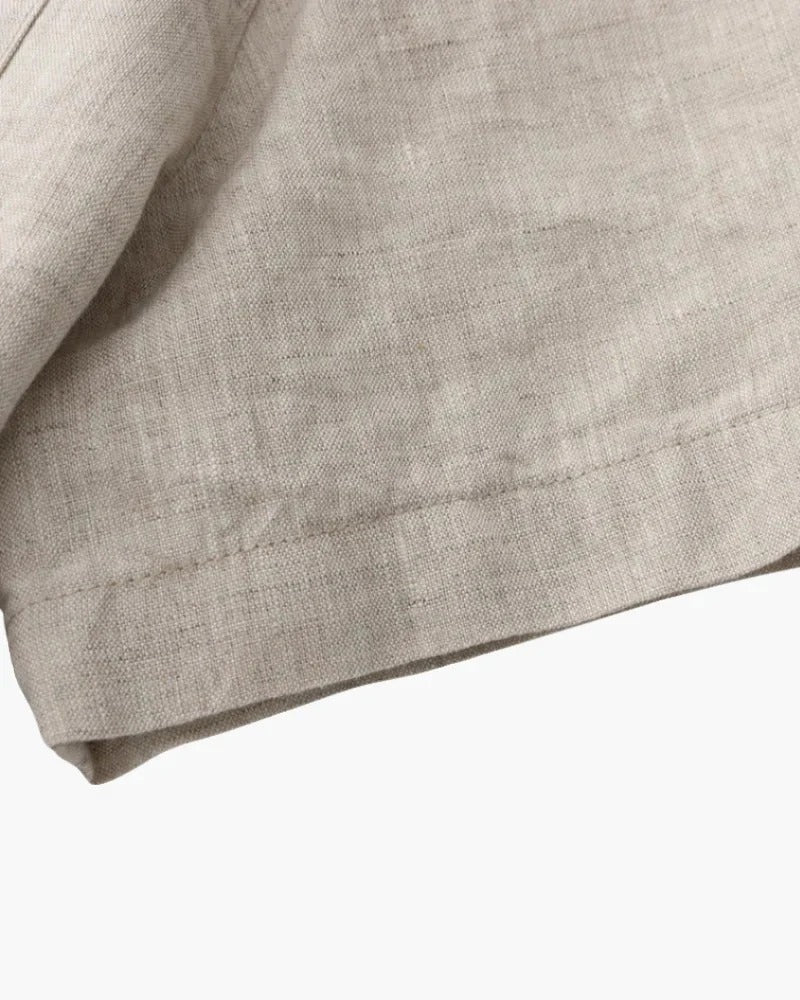 Short-Sleeve Linen Shirt