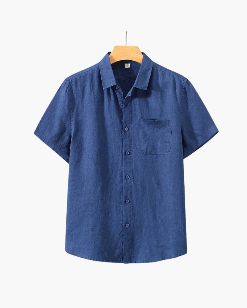 Short-Sleeve Linen Shirt