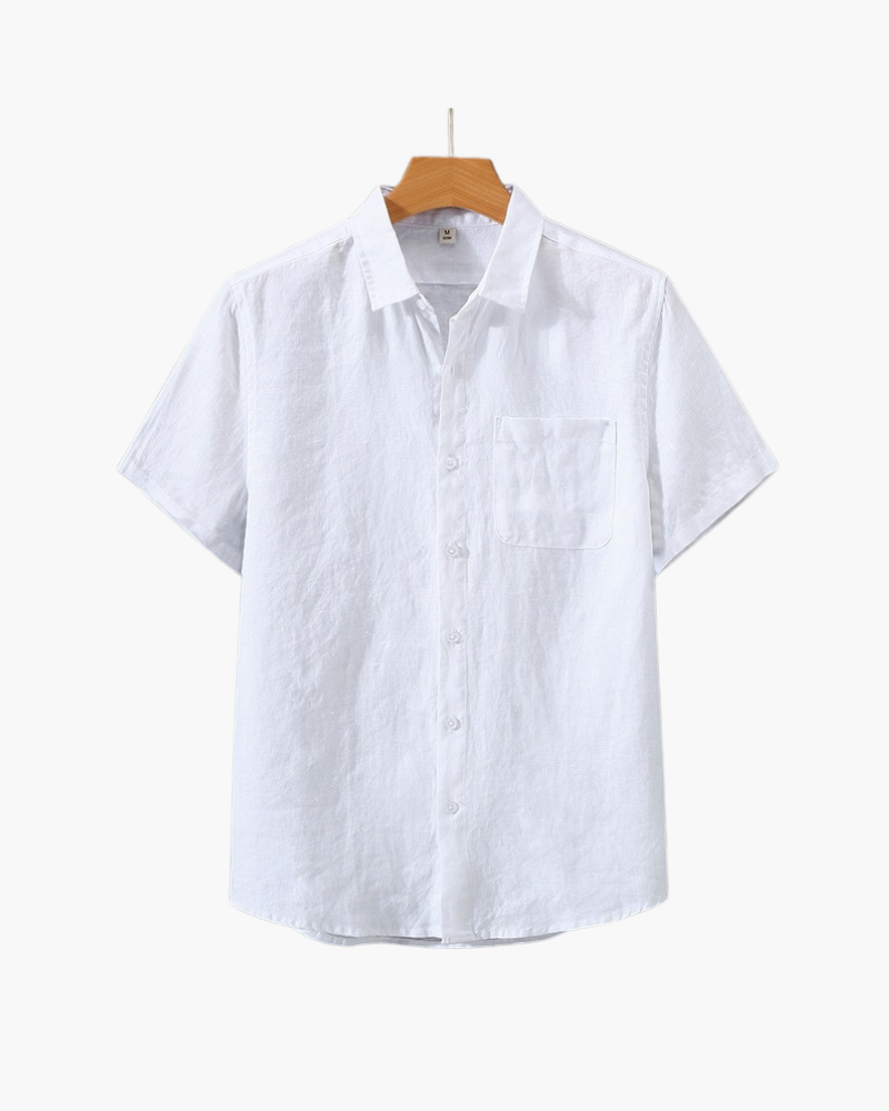 Short-Sleeve Linen Shirt